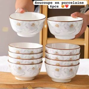 1pcs soucoupe en porcelaine